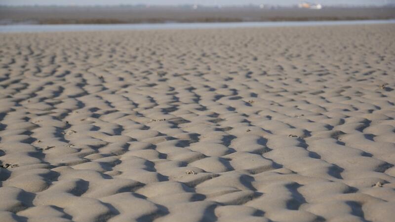 Sandy mudflat during low tide with ripples. © CWSS/ Bostelmann.