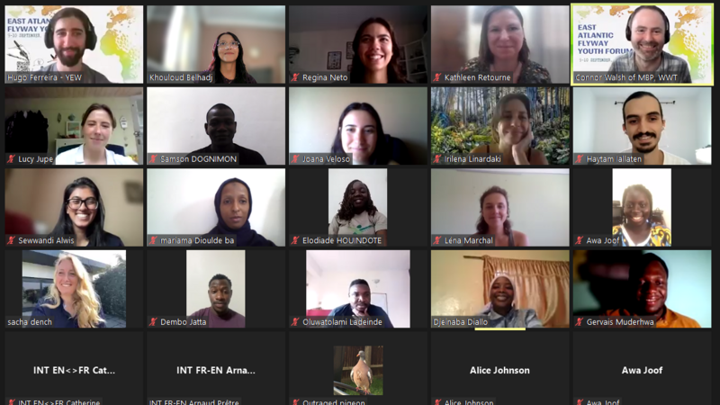 Screenshot of the EAFYF 2023 participants on Zoom.
