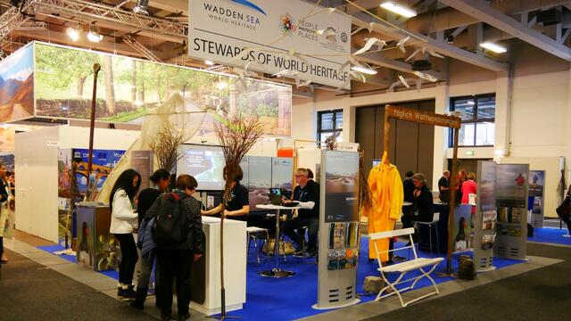 Wadden Sea stand at the ITB in 2019. © CWSS/ Bostelmann.